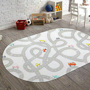4x6 Inches Washable Non-Slip Children‎ Playing with Cars Playmat Carpet